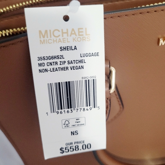 🏷1 DAY SALE🏷⭐️Micheal Kors Sheila Non Leather Vegan Satchel⭐️ - Picture 8 of 10